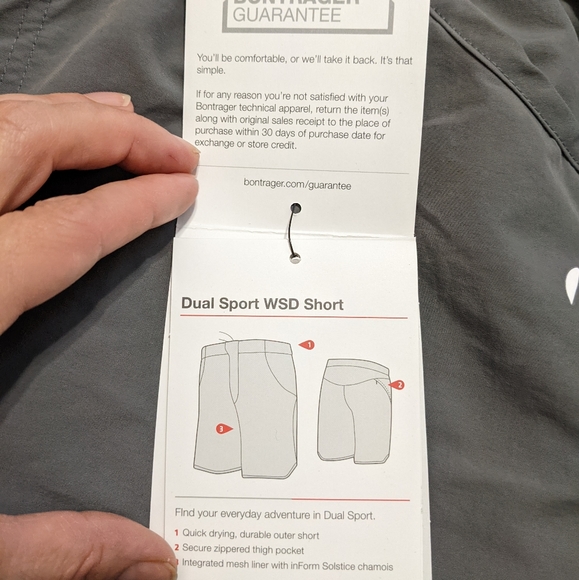 Women's Bontrager Gray Dual Sport Cycling Short MTB Padding Size Small - Picture 14 of 17